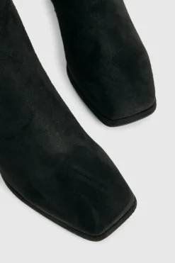 Bottes montantes à talon bloc pour pieds larges