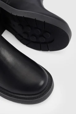 Bottes Montantes à Talon Épais avec Détail Patte