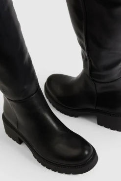 Bottes Épaisses Montant Au-Dessus du Genou