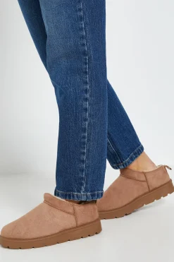 Bottes Pamela Douillettes en synthétique avec Bordure en Fourrure