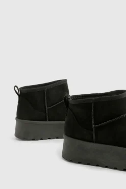 Bottes À Plateforme Doublées De Synthétique