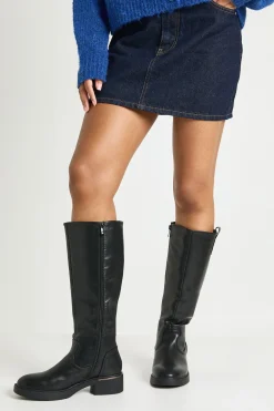 boohoo Bottes plates hautes jusqu'aux genoux chunky< Bottes|Bottes Hautes