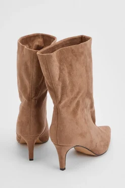 Oasis Bottes Pointues Betty À Talon Moyen En Synthétique< Bottines|Bottes En Daim