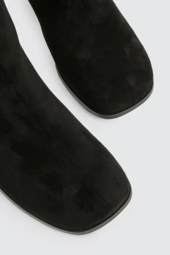 Bottes stiletto hautes à bout carré arrondi