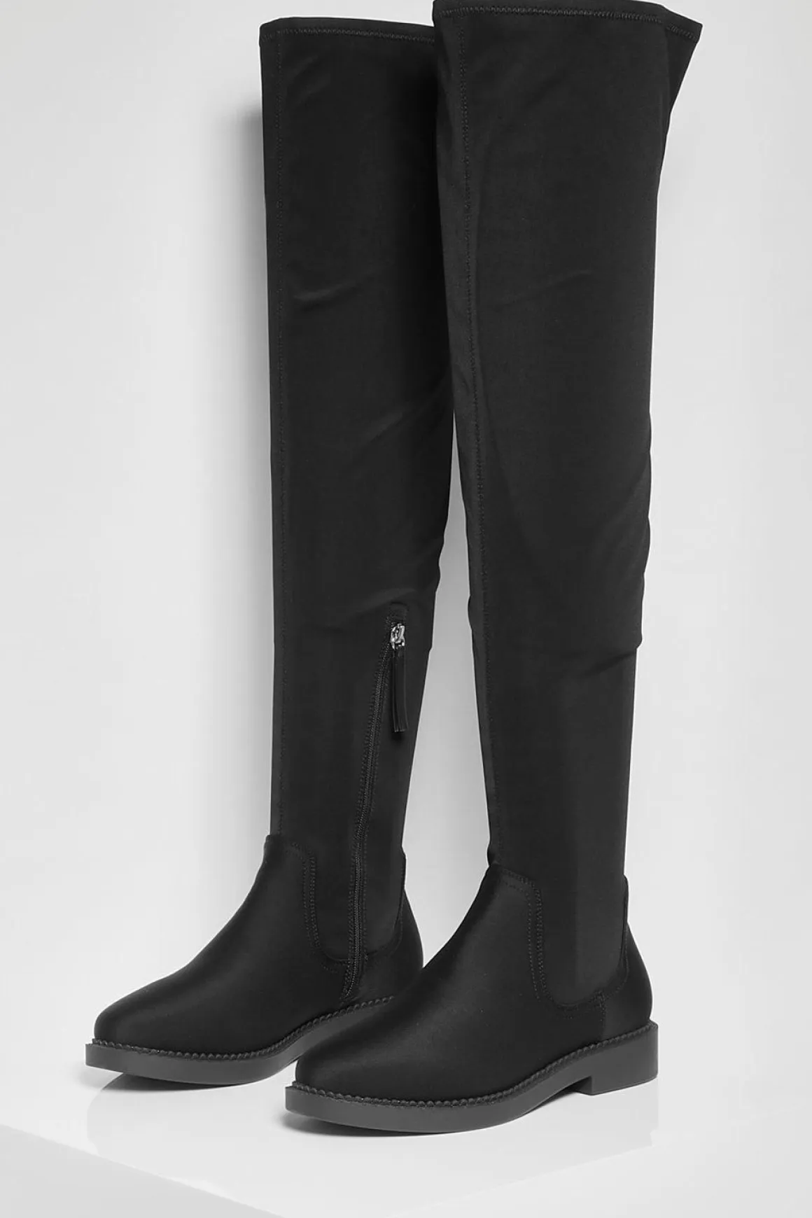 Bottes Stretch Plates par-dessus le Genou
