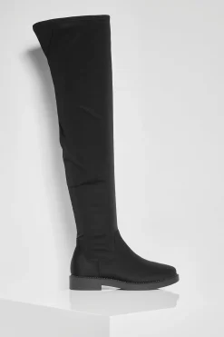 Bottes Stretch Plates par-dessus le Genou