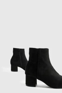 boohoo Bottes à talon bloc bas en synthétique, coupe large< Bottes|Bottes En Daim
