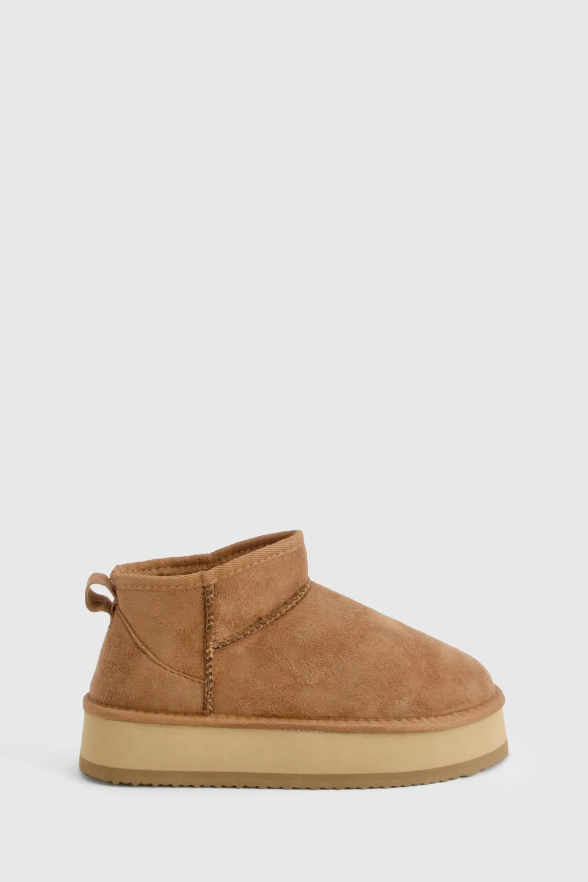 boohoo Bottes Ultra Mini À Plateforme Doublées De Synthétique< Bottes|Bottines Fourrées