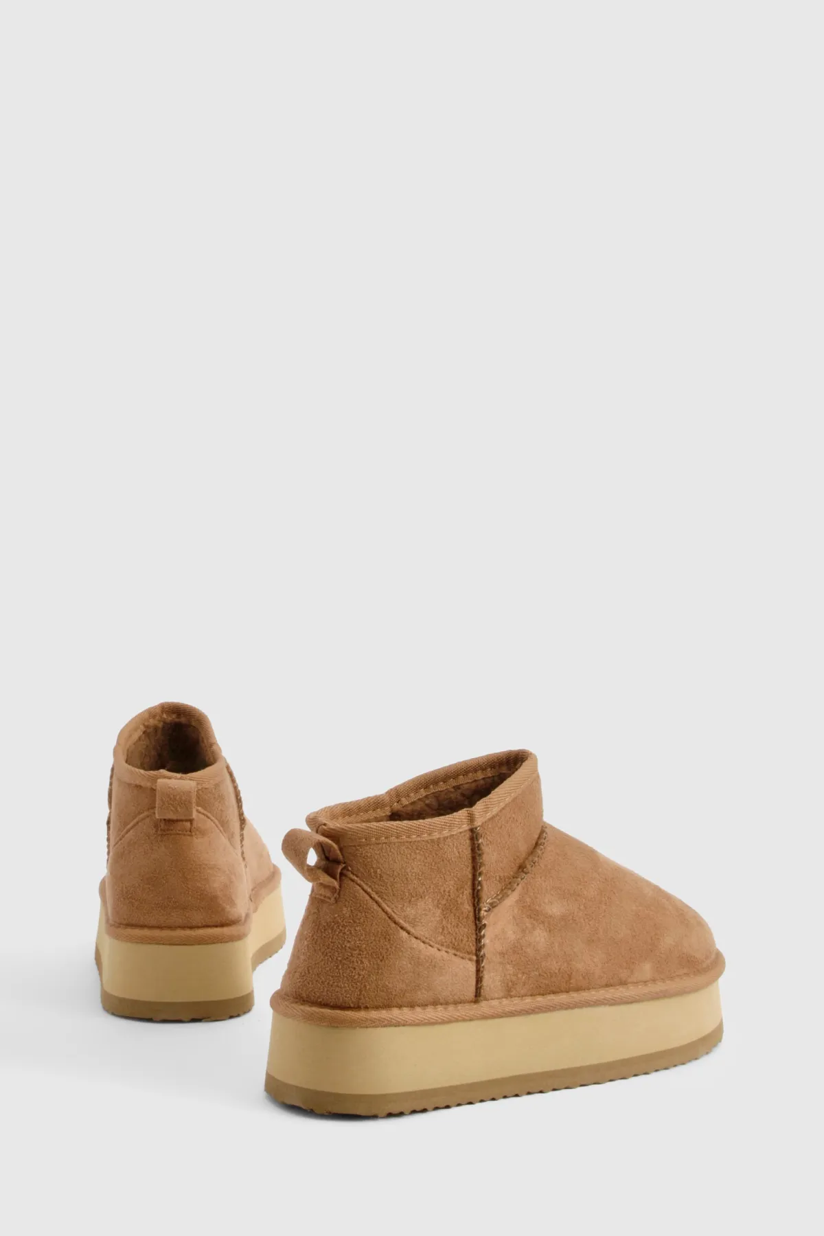 boohoo Bottes Ultra Mini À Plateforme Doublées De Synthétique< Bottes|Bottines Fourrées