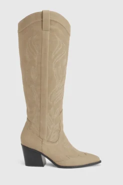 boohoo Bottes Western Brodées Coupe Large< Bottes|Santiags