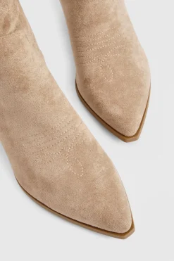boohoo Bottes Western brodées jusqu'aux genoux< Bottes|Bottes En Daim