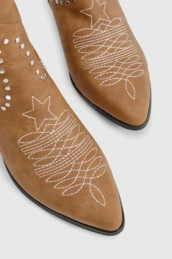 Bottes Western à chevilles cloutées