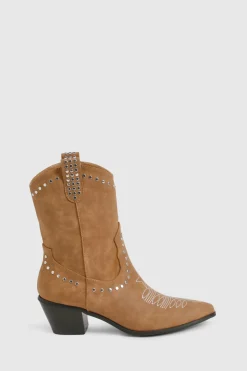 Bottes Western à chevilles cloutées