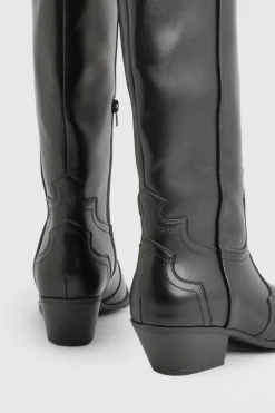 Bottes Western Cowboy avec Détail Embout Métallique
