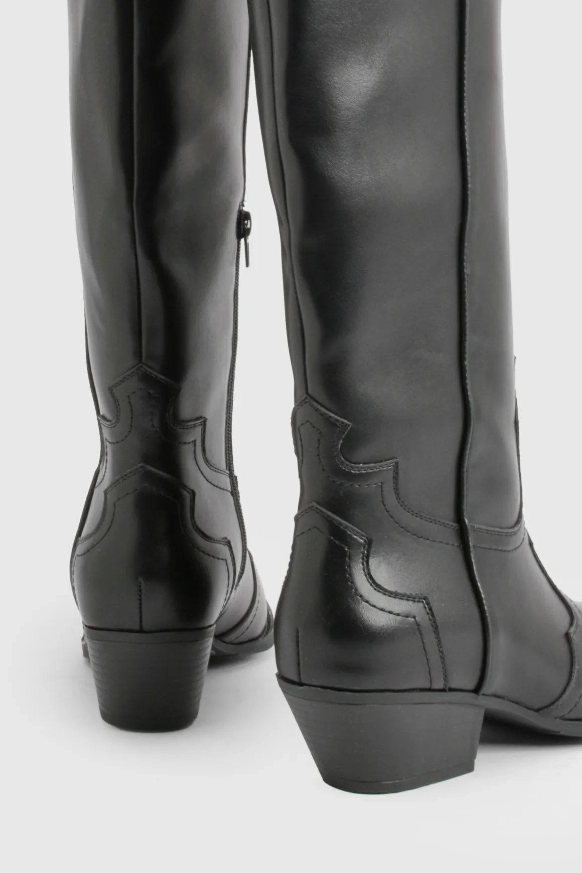 Bottes Western Cowboy avec Détail Embout Métallique