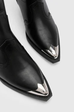 Bottes Western Cowboy avec Détail Embout Métallique