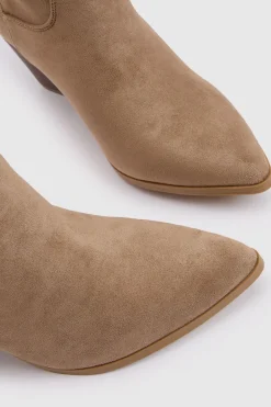Bottes Western Cowboy À Franges En Synthétique Avec Revers