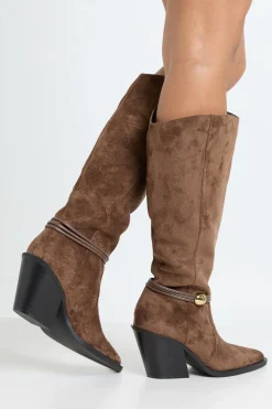 Bottes Western Cowboy Montantes À Détail Garniture