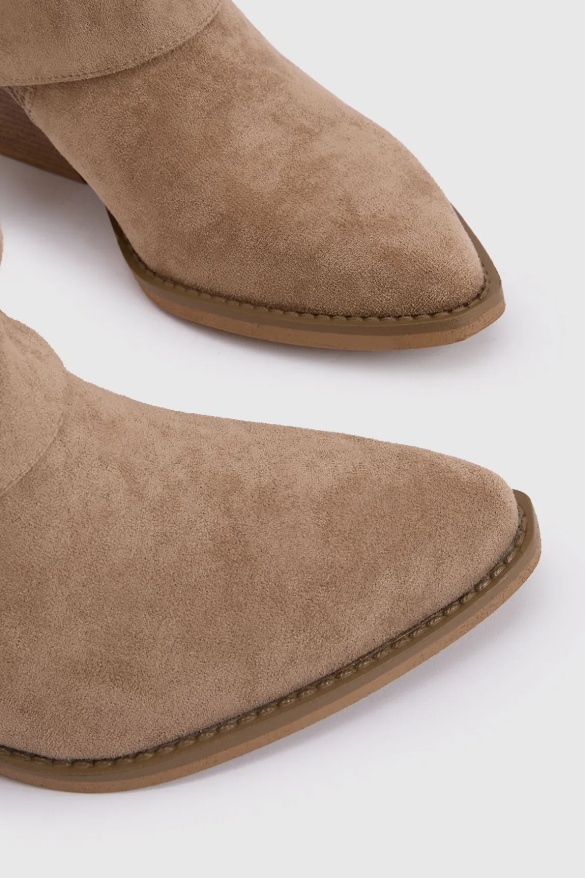 Bottes Western En Synthétique À Revers