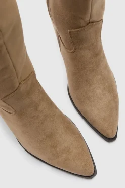 Bottes Western Hautes En Synthétique Basiques