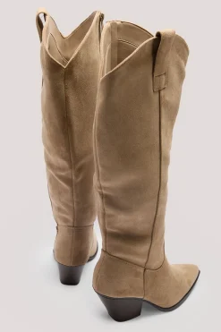 Bottes Western Hautes En Synthétique Basiques