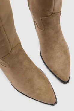 Bottes Western Hautes En Synthétique Basiques