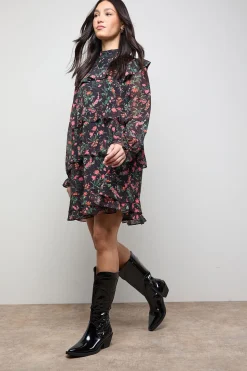 Bottes Western Louise en synthétiquecuir avec Détails de Couture