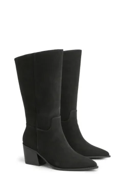 Bottes Western Mi-mollet Coupe Large