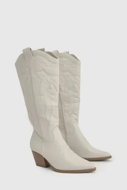 Bottes Western Montantes Brodées