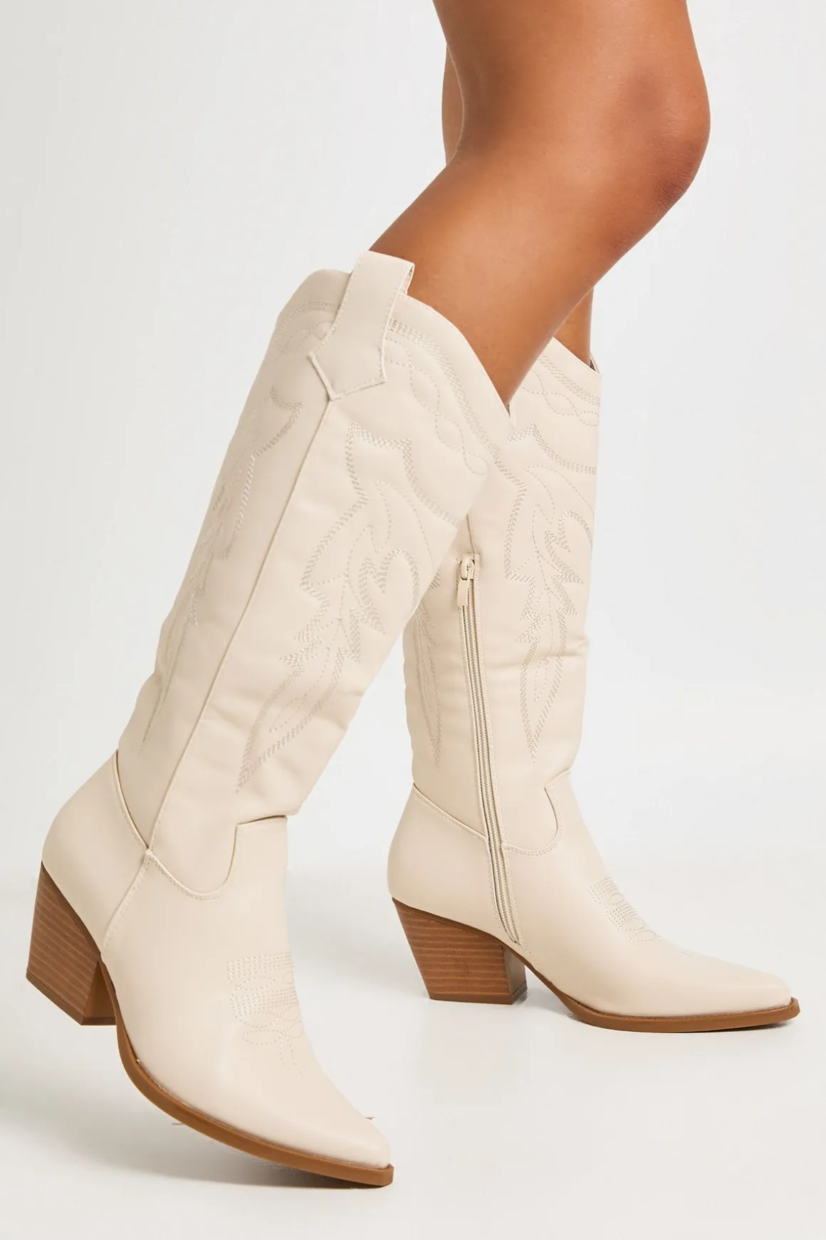 Bottes Western Montantes Brodées