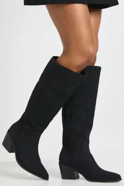 Bottes Western Montantes Coupe Large
