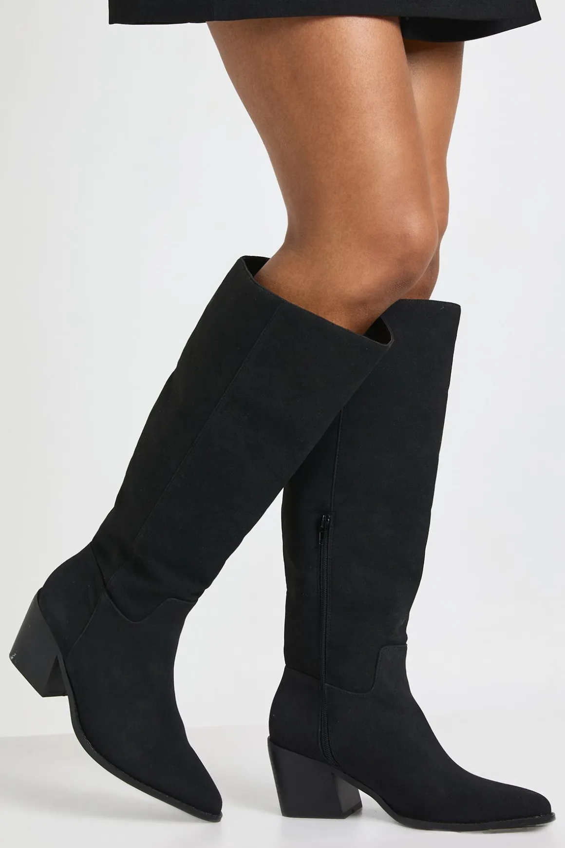 Bottes Western Montantes Coupe Large