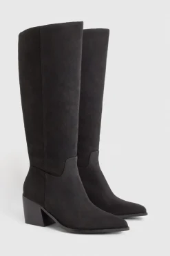 Bottes Western Montantes Coupe Large