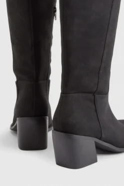 Bottes Western Montantes Coupe Large