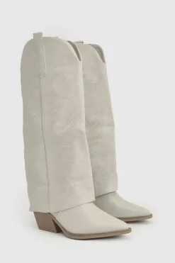 Bottes Western Montantes À Revers