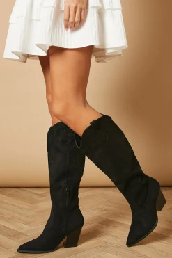 Bottes Western Nova en synthétique Montant au Genou