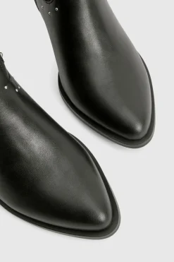 boohoo Bottes Western à Talon avec Détails Gaufrés et à Clous< Bottes|Bottes Noires