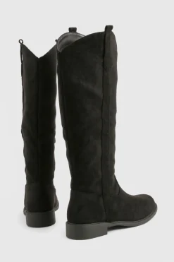 Bottes western à talon bloc mi-bas