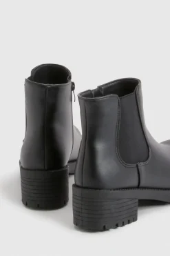 boohoo Bottines Chelsea Basses Basiques<Femme Bottes|Bottes Noires