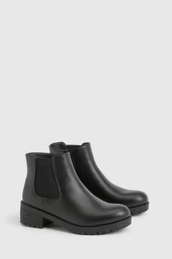 boohoo Bottines Chelsea Basses Basiques<Femme Bottes|Bottes Noires