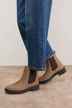 Oasis Bottines Chelsea Betty en Daim Véritable à Semelle Épaisse< Bottes|Bottes En Daim