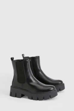 Bottines Chelsea Chunky à Semelle Crantée
