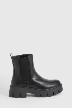Bottines Chelsea Chunky à Semelle Crantée