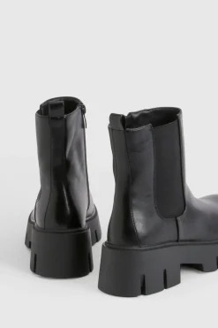 Bottines Chelsea Chunky à Semelle Crantée