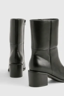 boohoo Bottines Chelsea Coupe Large avec Détails de Panneaux Épais< Bottes|Bottes Noires