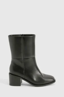 boohoo Bottines Chelsea Coupe Large avec Détails de Panneaux Épais< Bottes|Bottes Noires