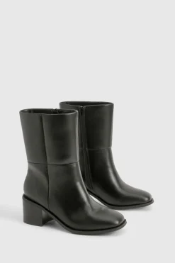 boohoo Bottines Chelsea Coupe Large avec Détails de Panneaux Épais< Bottes|Bottes Noires
