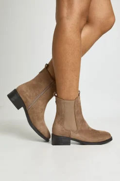 boohoo Bottines Chelsea En Synthétique Avec Détail Patte< Bottes|Bottes En Daim