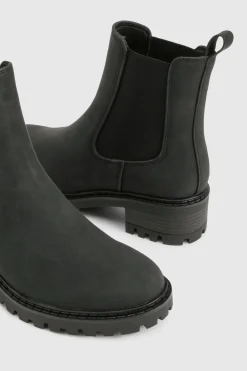 Bottines Chelsea imposantes à panneaux élastiques