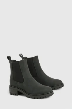 Bottines Chelsea imposantes à panneaux élastiques